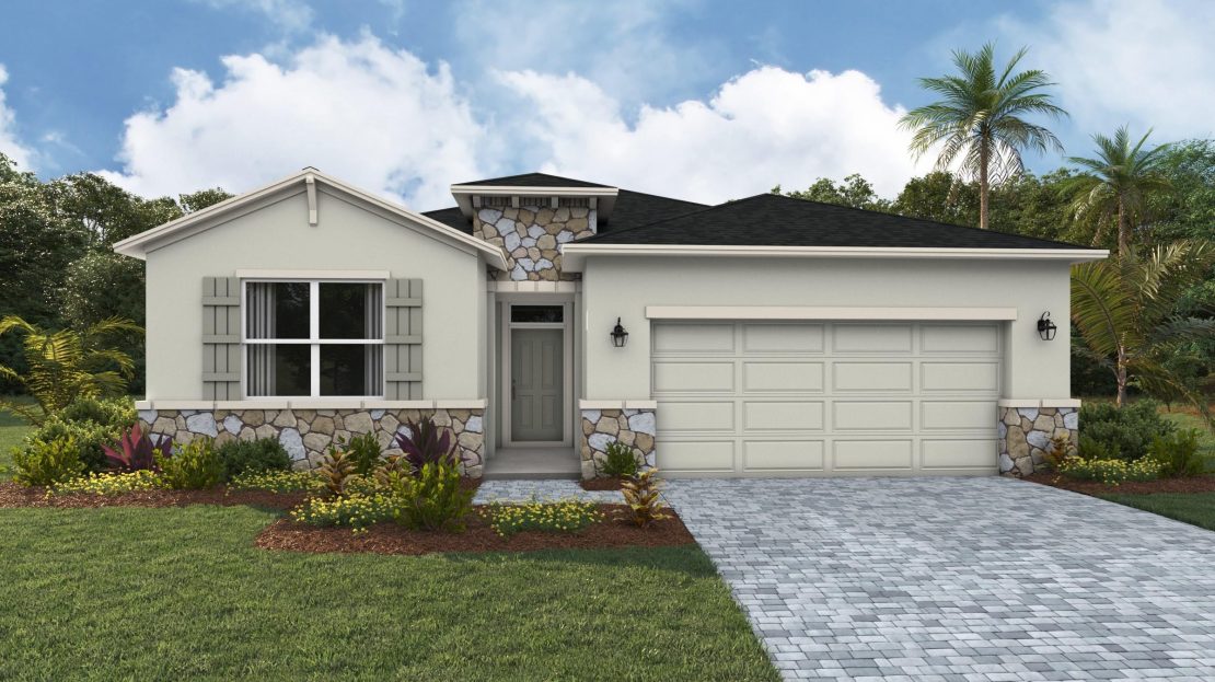 Delray Exterior floorplan