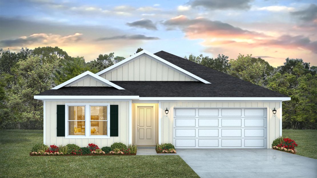 The Creekside Exterior floorplan