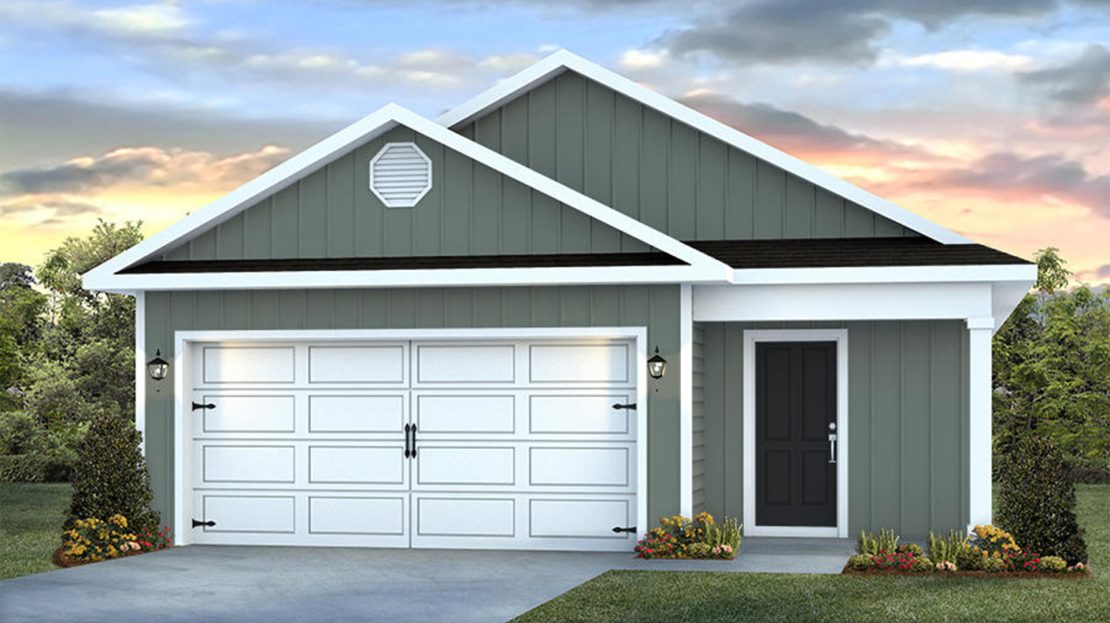 The Burke Exterior floorplan