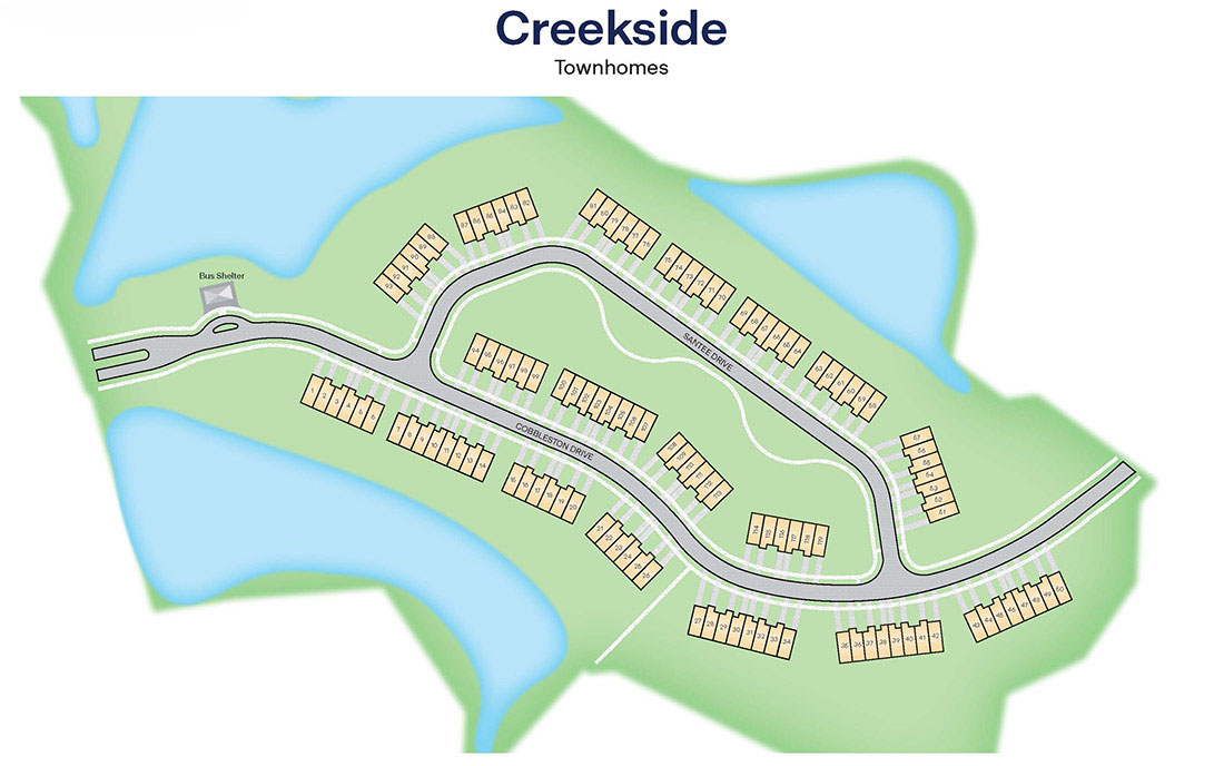 Creekside Townhomes Siteplan