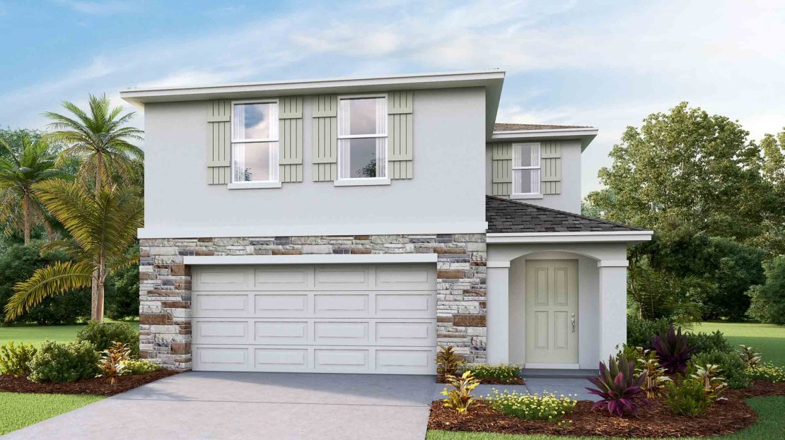 Elston II Exterior floorplan