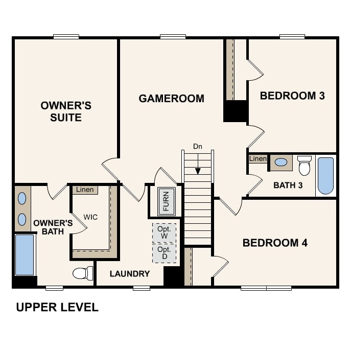 Cambria Second Floor Floorplan