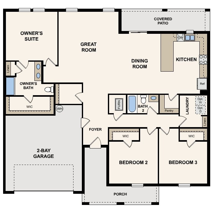 Shelby First Floor Floorplan