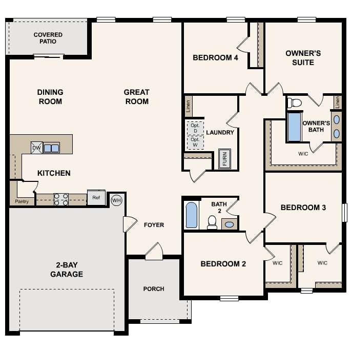 Westville First Floor Floorplan