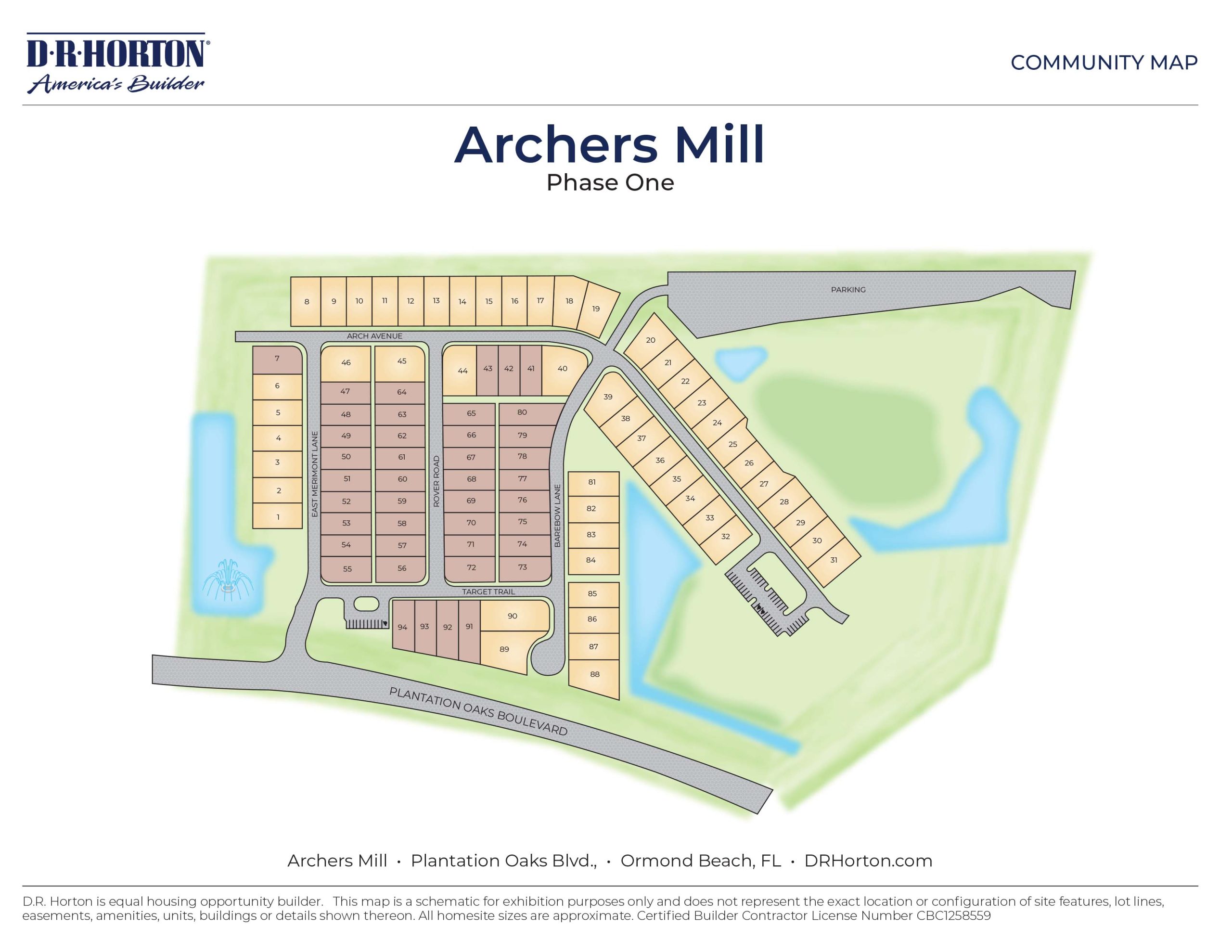 Archers Mill Siteplan