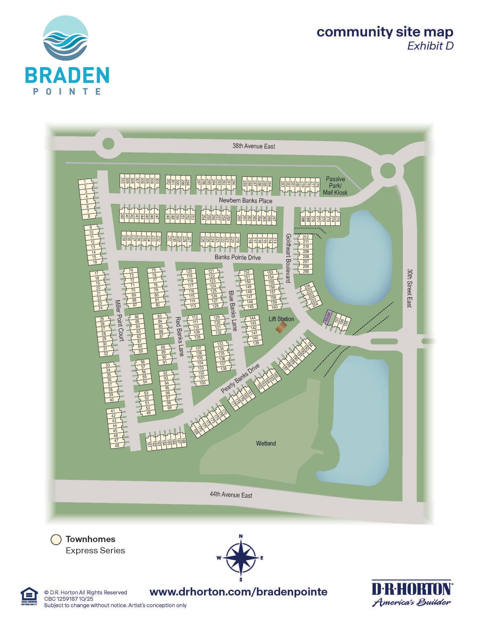 Braden Pointe Siteplan