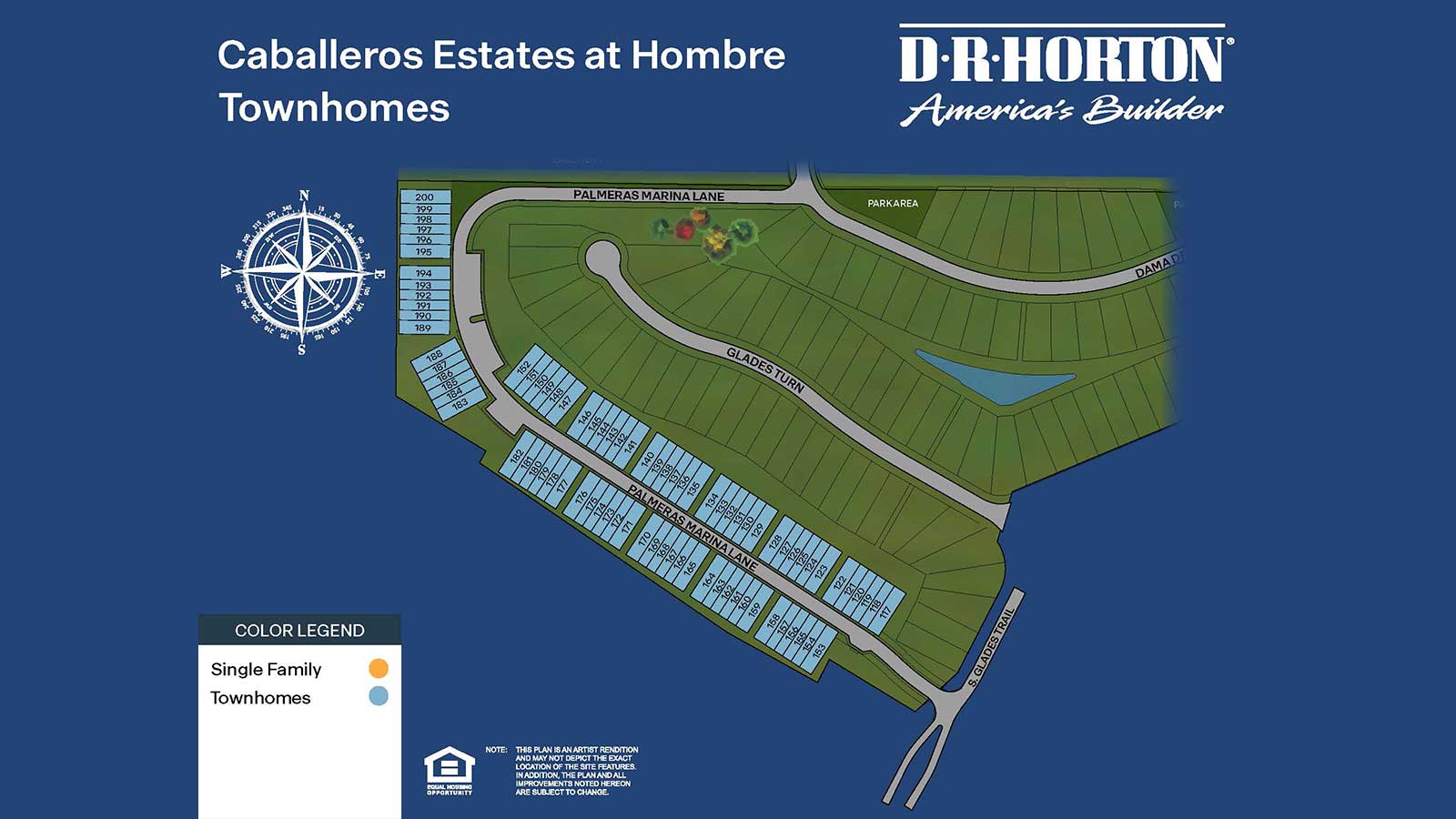 Caballeros Estates Townhomes at Hombre Siteplan