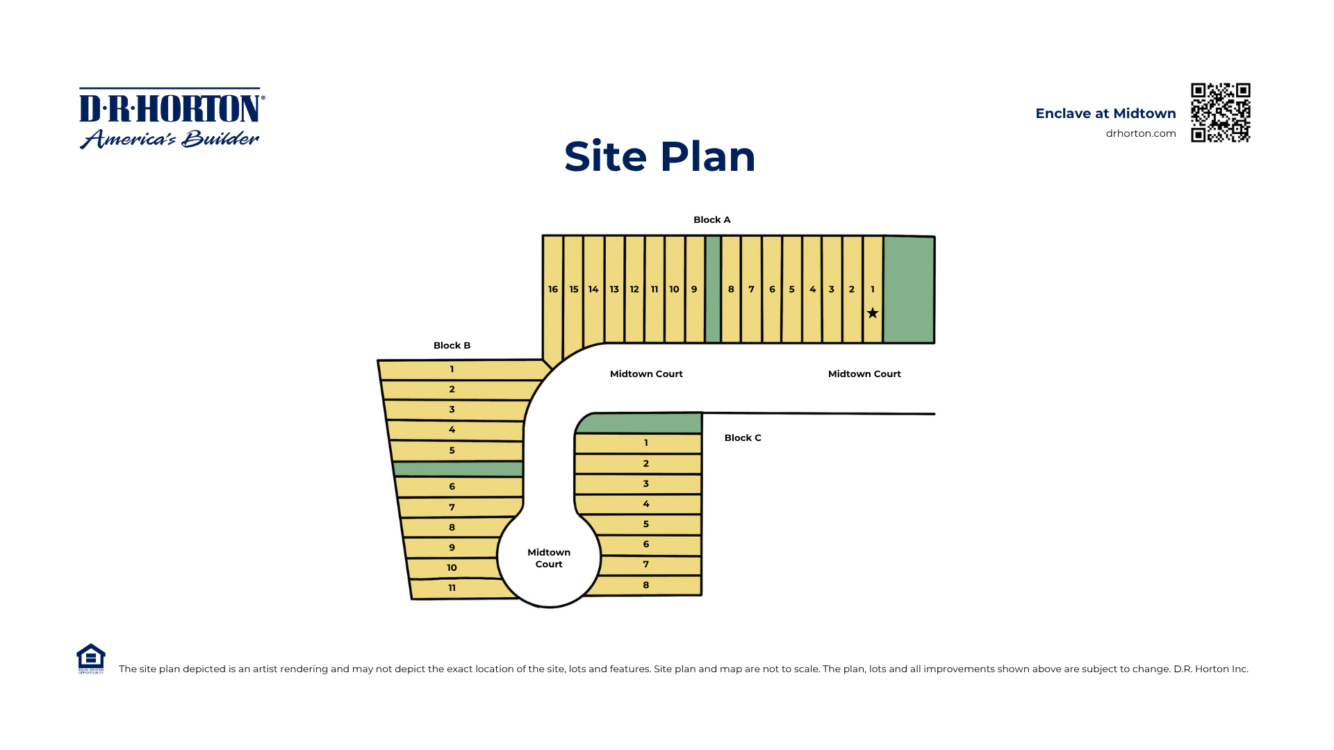 Enclave at Midtown Siteplan