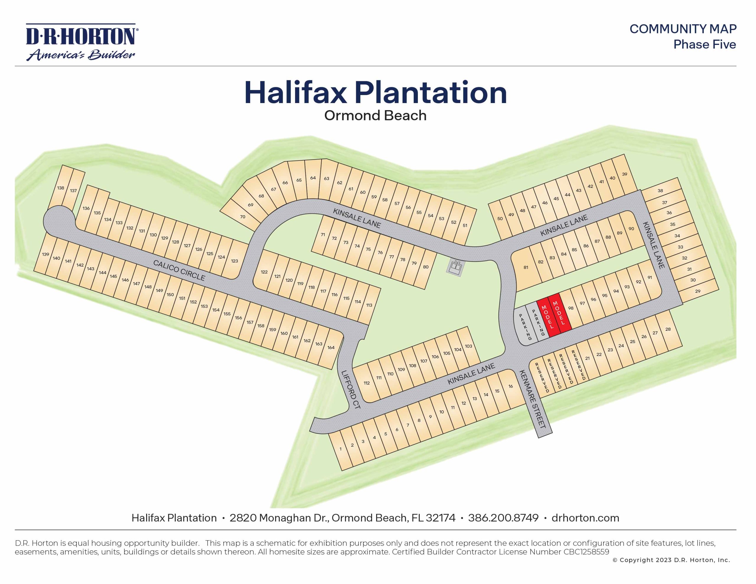 Halifax Plantation Villas Siteplan