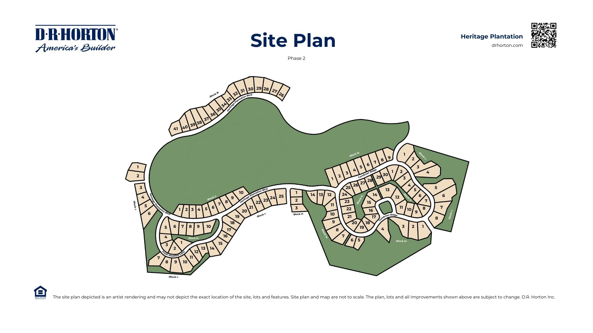 Heritage Plantation Siteplan