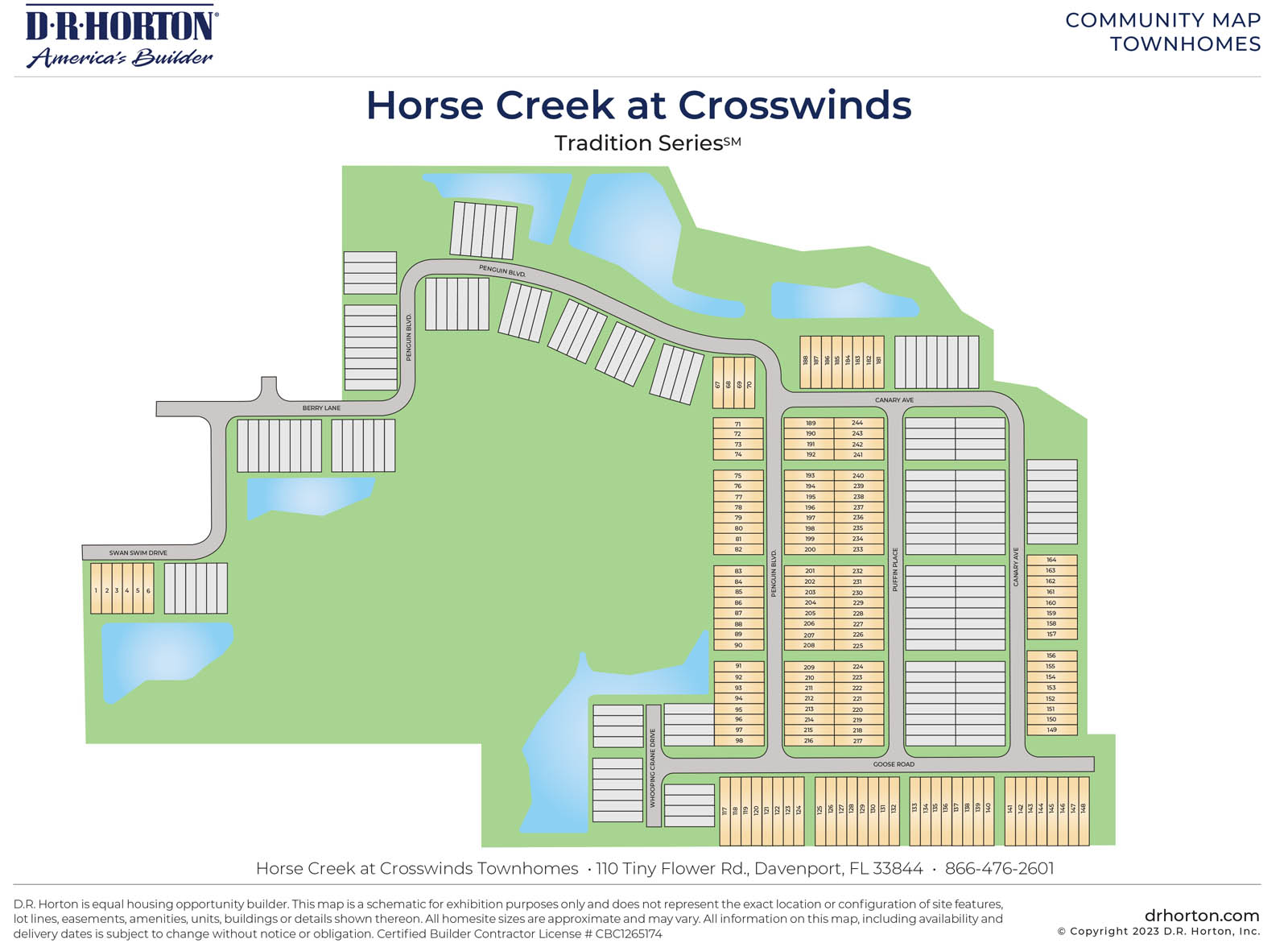 Horse Creek at Crosswinds Townhomes Siteplan