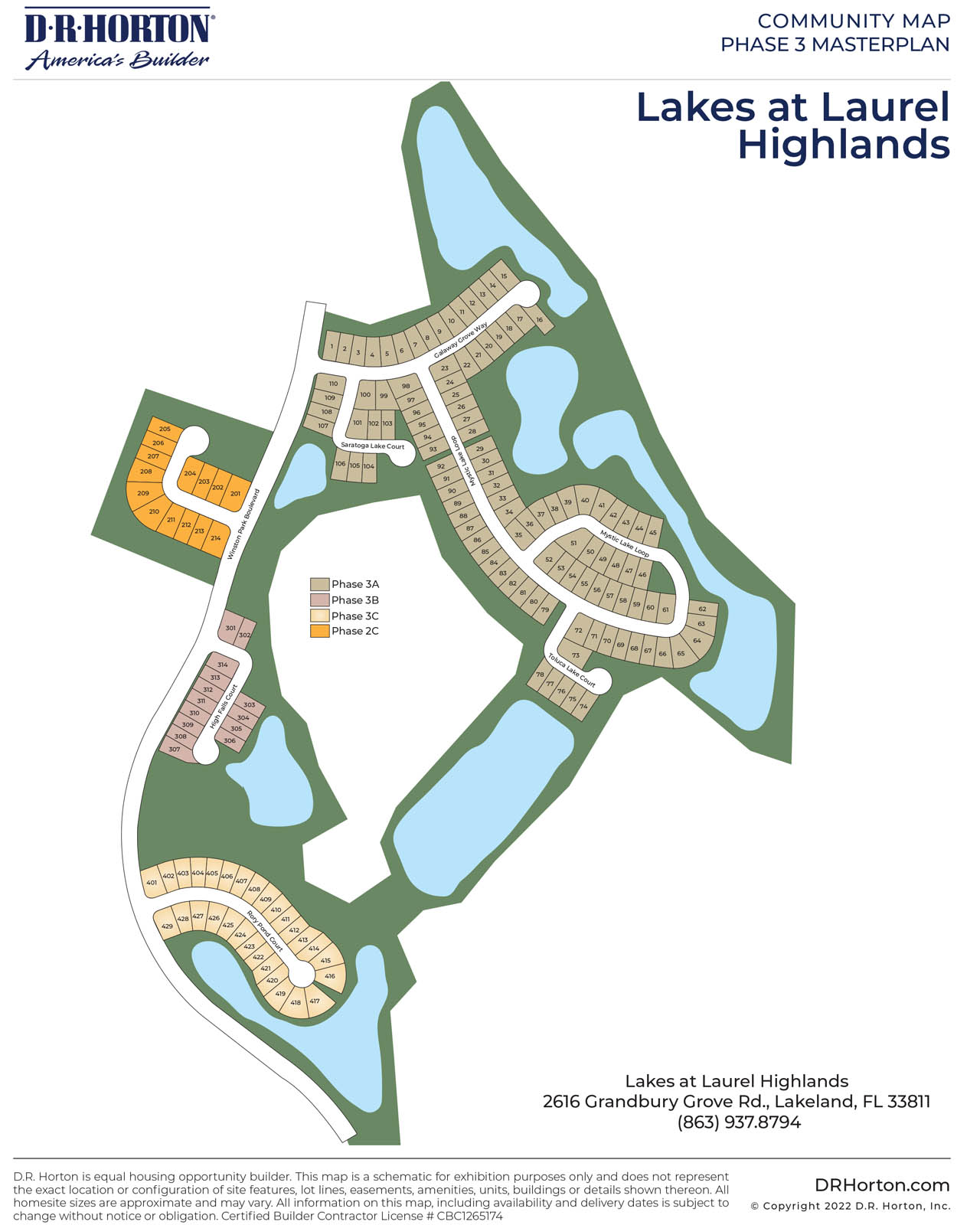 Lakes at Laurel Highlands Siteplan