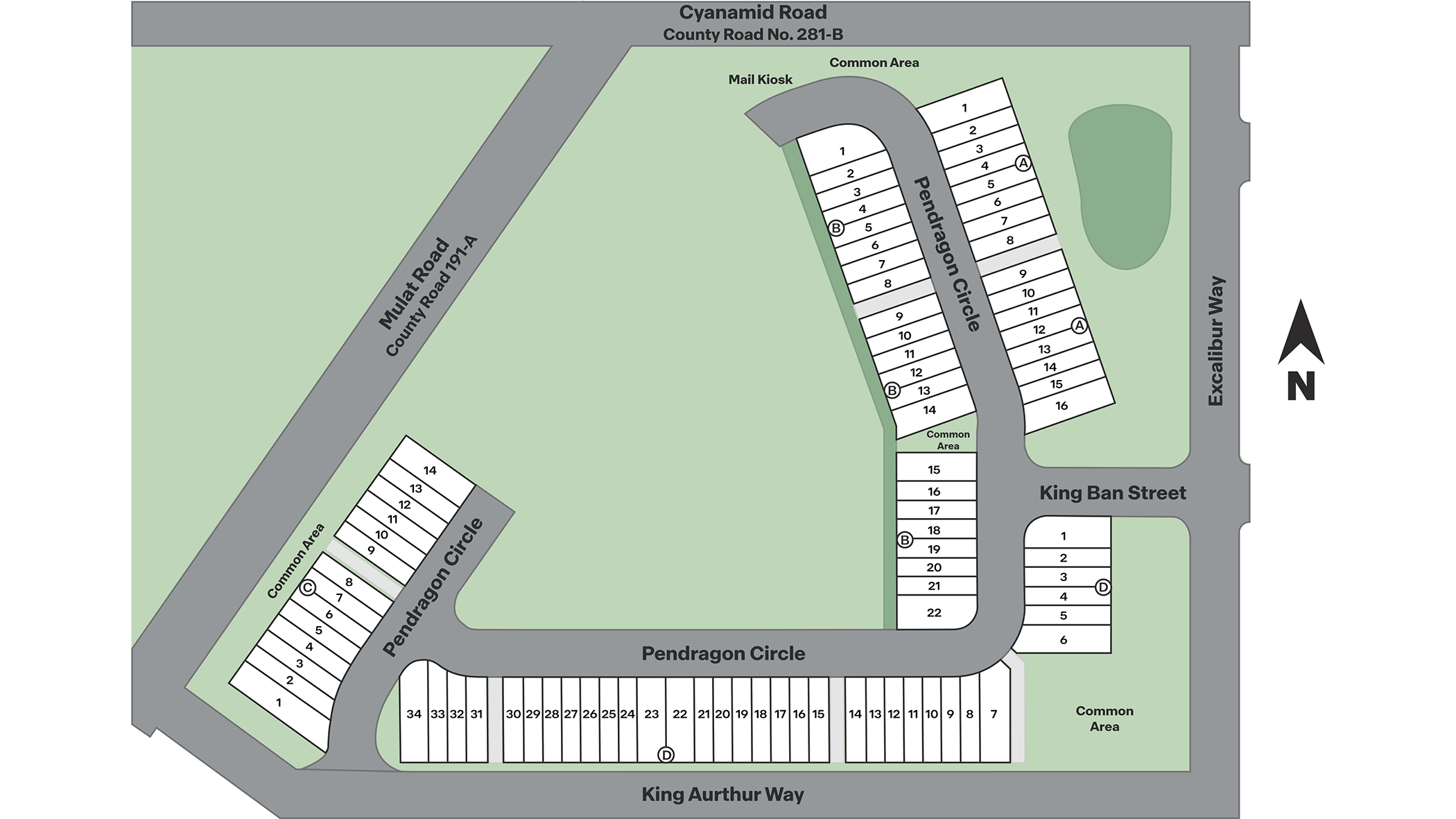 Lancelot Townhomes Siteplan