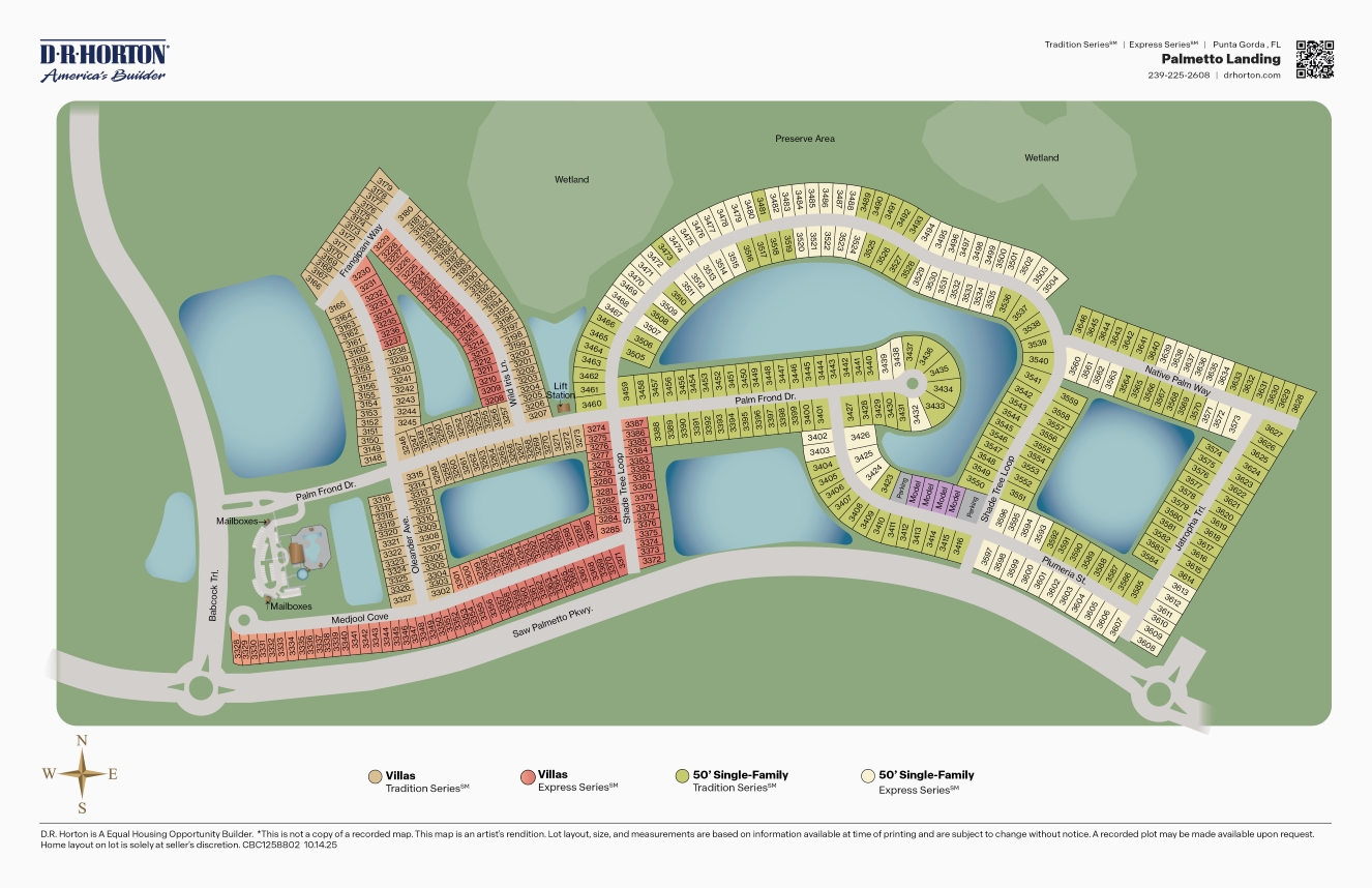 Palmetto Landing at Babcock Ranch Express Siteplan
