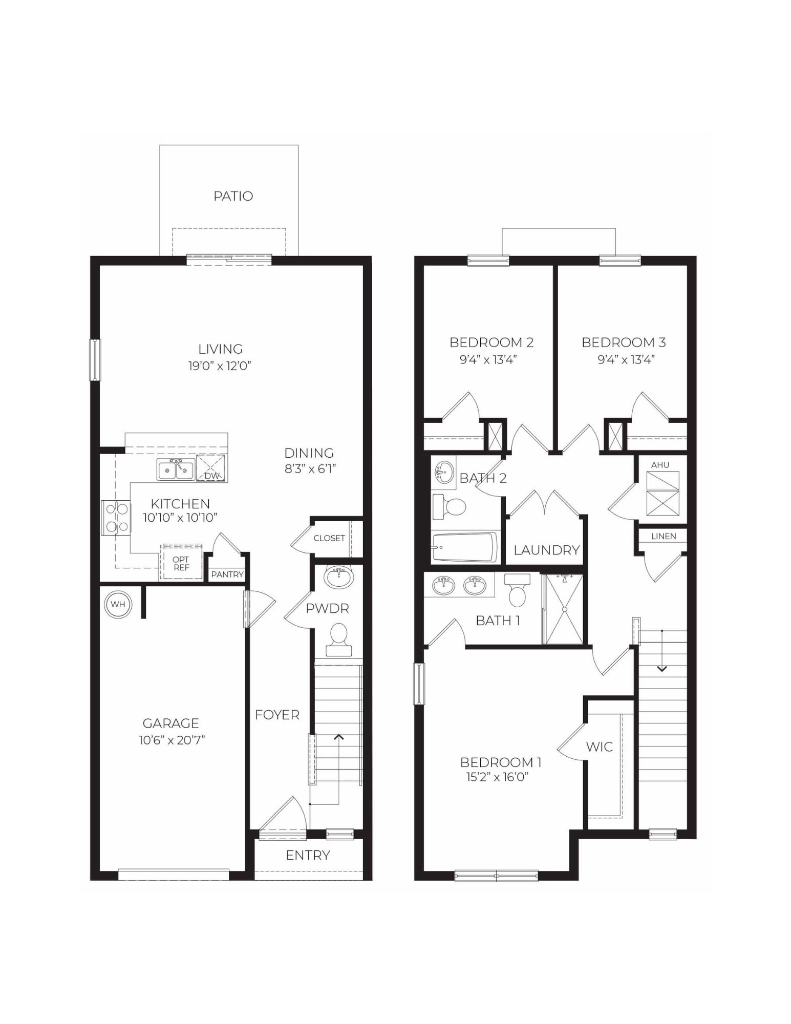 Pearson - End Unit Floorplan