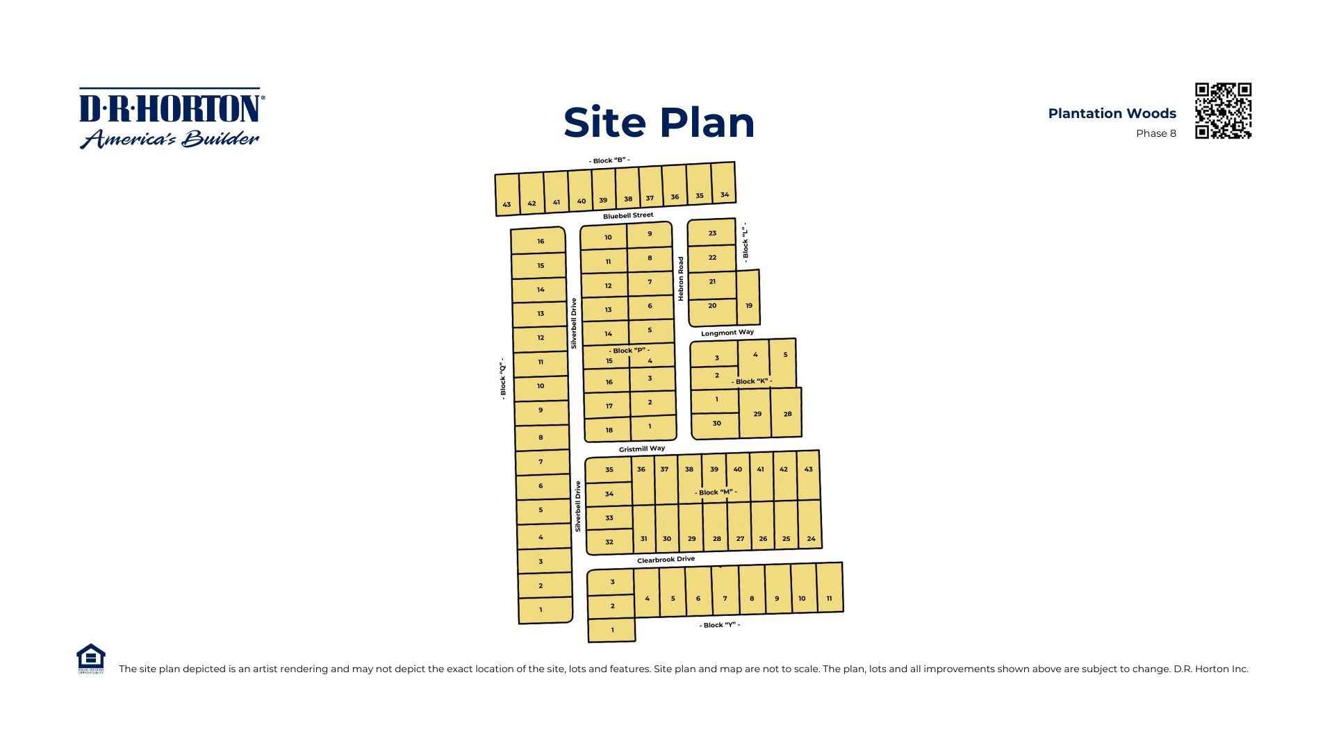 Plantation Woods Siteplan