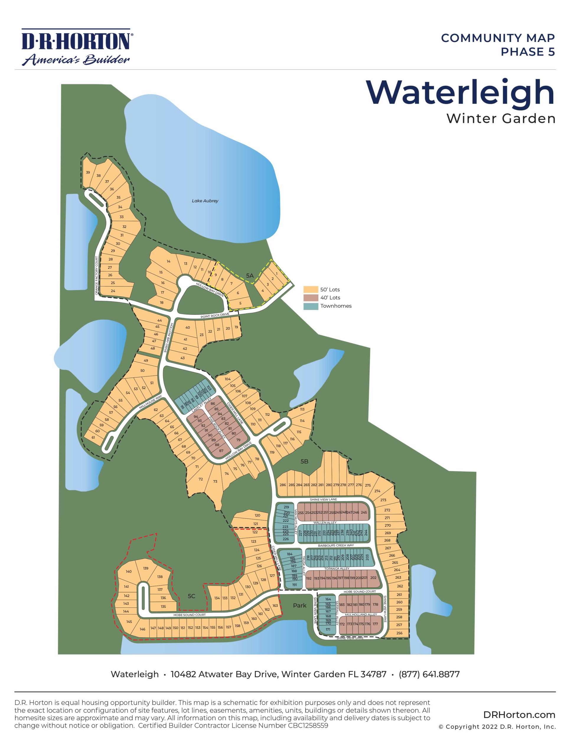 Waterleigh Siteplan