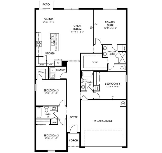 Hibiscus Model Floorplan