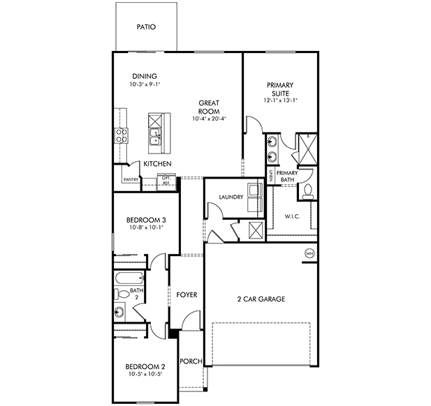 Archer Model Floorplan