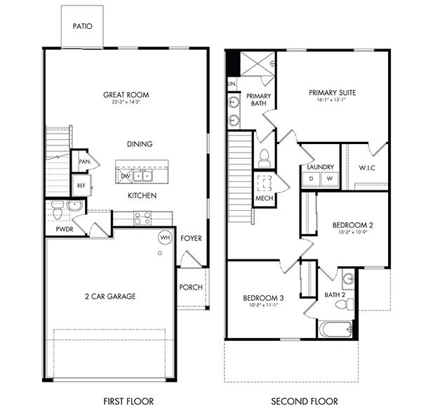 Ridge Model Floorplan