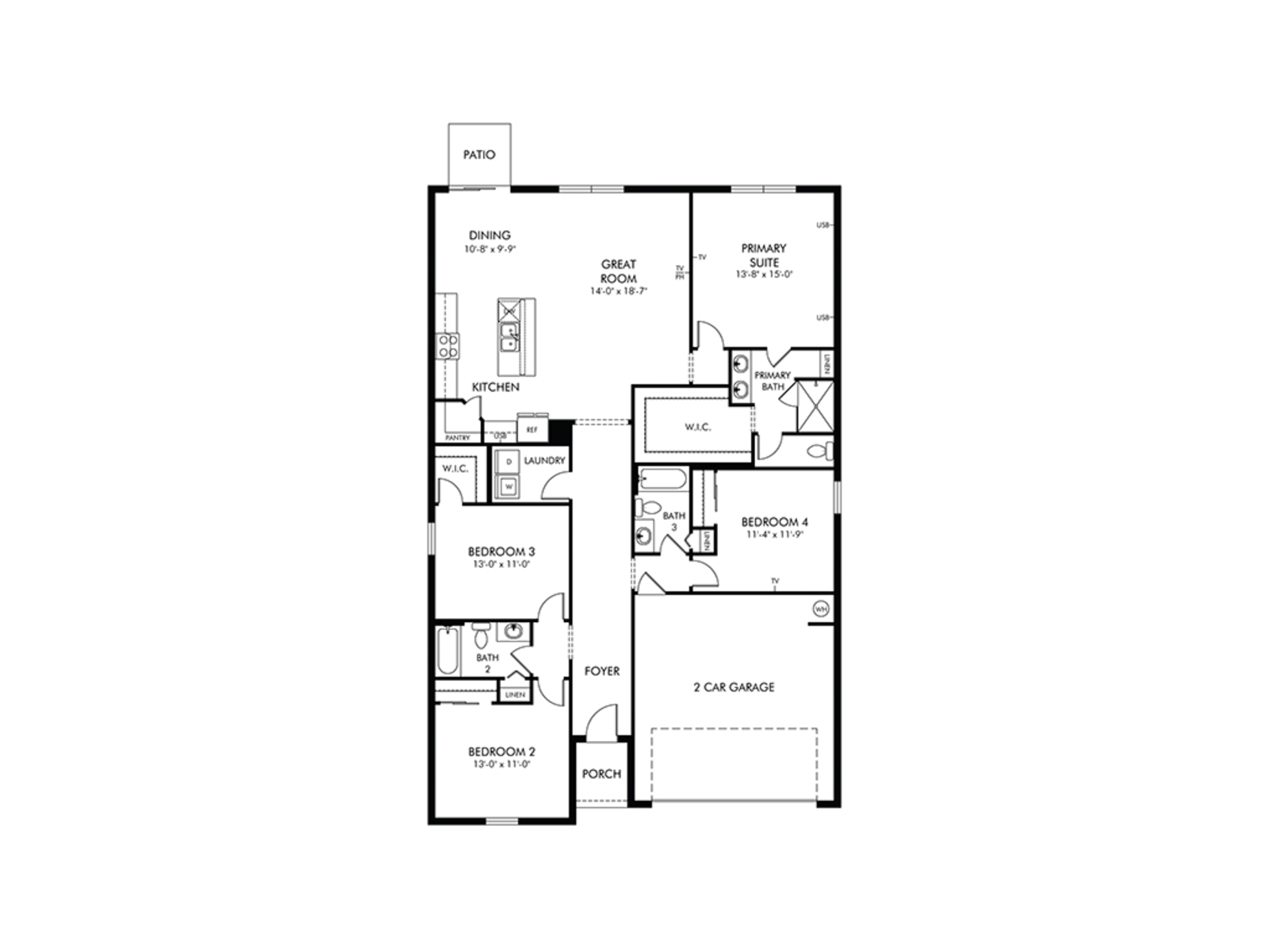Hibiscus Model Floorplan