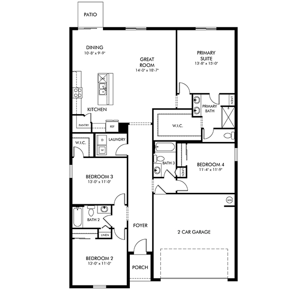 Hibiscus Model Floorplan