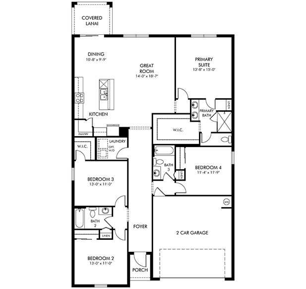 Hibiscus Model Floorplan