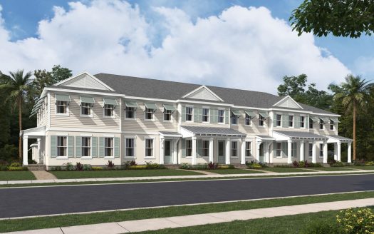 Townsend Exterior floorplan Newfield - Rosette Park Townhomes and Villas