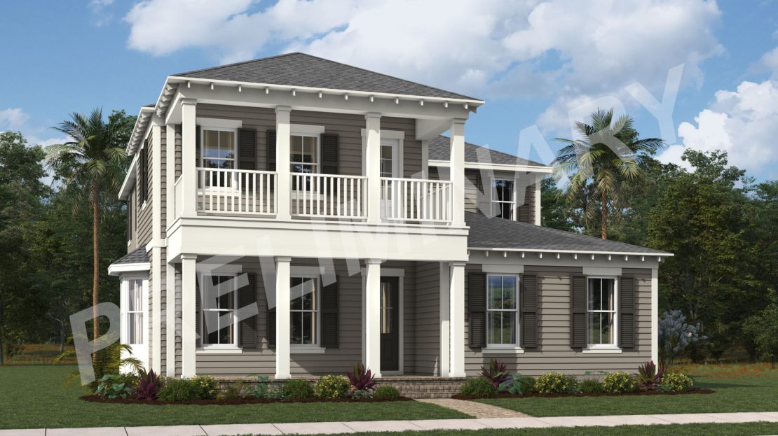 Seaside Single Family Homes floorplan Newfield - Rosette Park