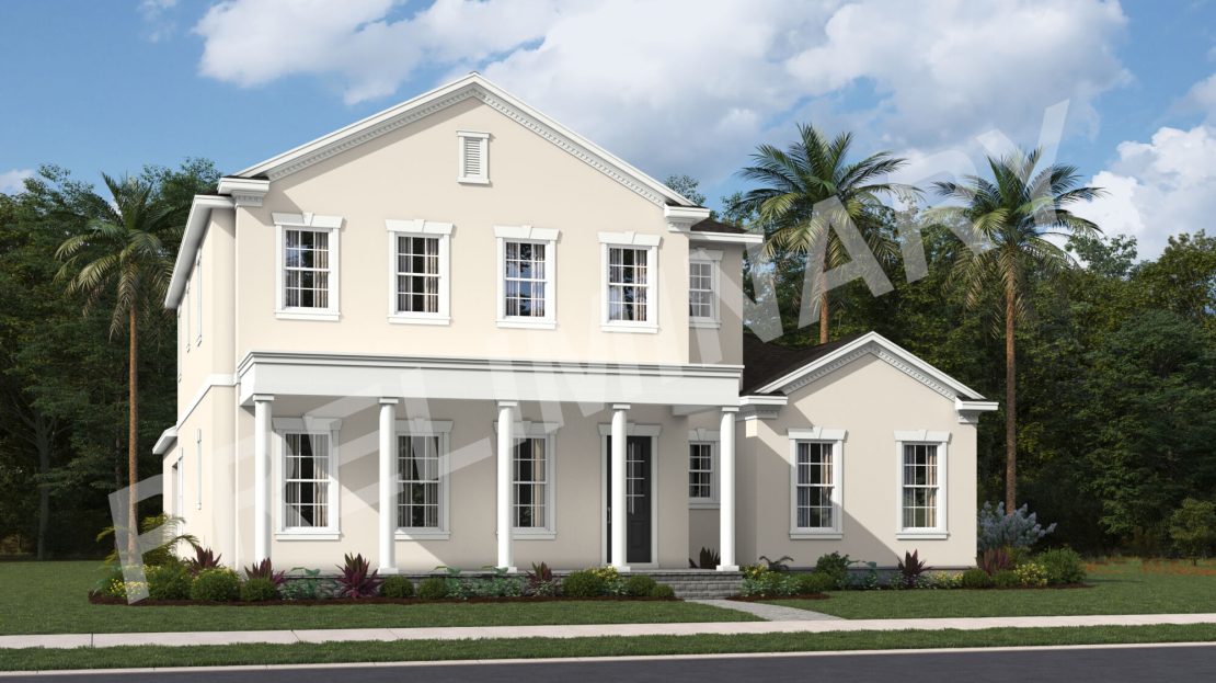 Montauk Single Family Homes floorplan Newfield - Rosette Park