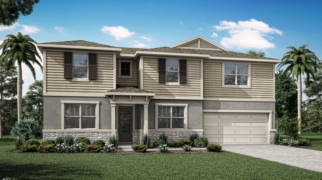 Azalea Exterior floorplan Meridian Parks