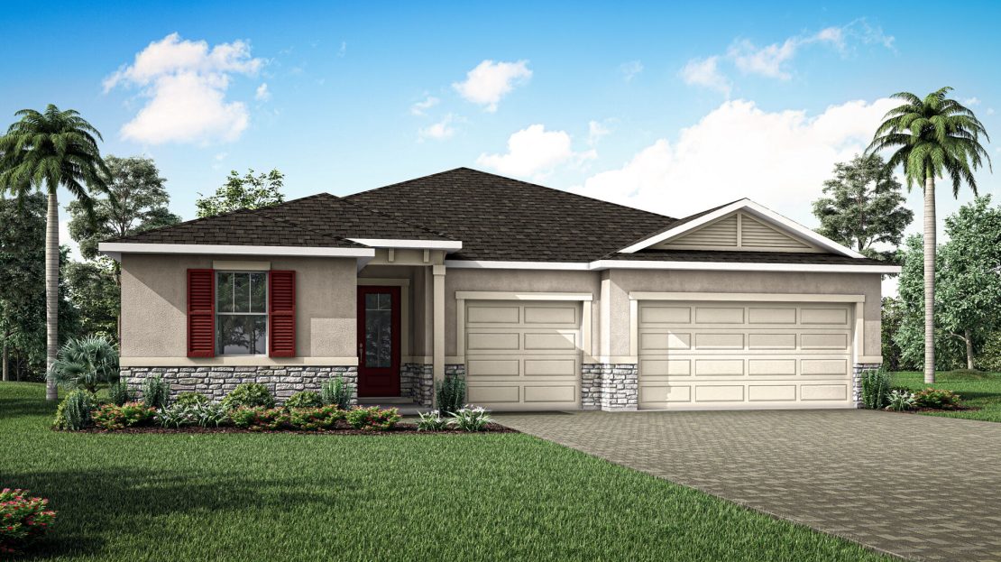 Glacier Bay Exterior floorplan Waterbrooke