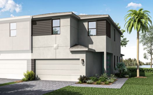 Dakota Exterior floorplan Tradition - Cadence - Townhomes
