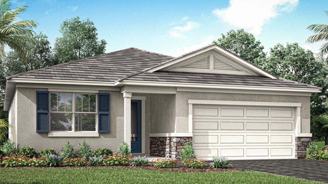 Cascades Exterior floorplan Sunstone at Wellen Park