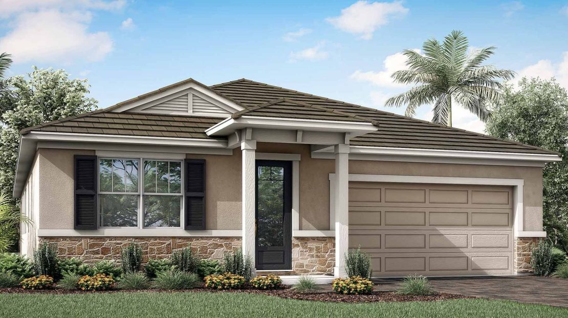 Pinnacle Exterior floorplan Sunstone at Wellen Park