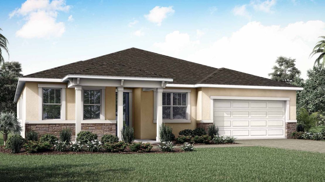 The Red Rock Exterior floorplan Windwater