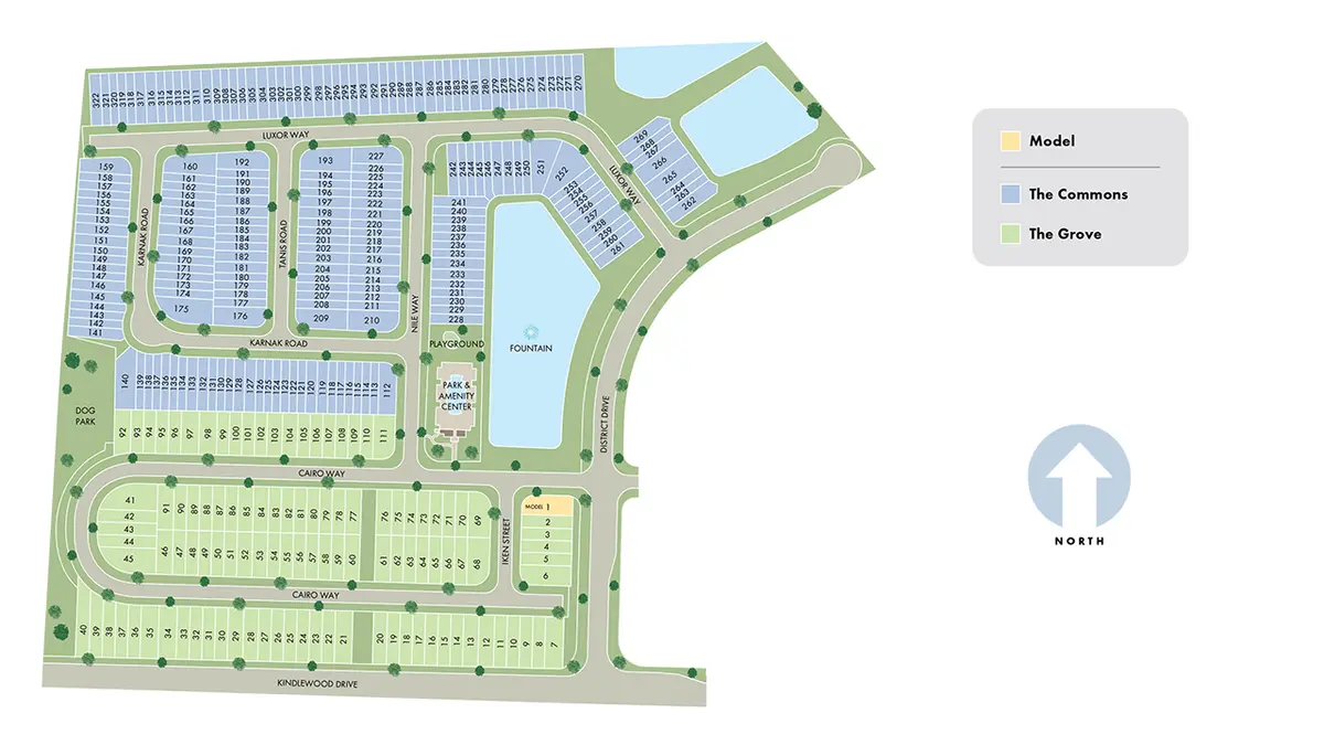 The District at Oakleaf - The Grove Siteplan
