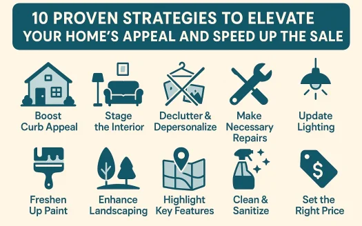 Infographic: 10 Proven Strategies to Elevate Your Home's Appeal and Speed Up the Sale