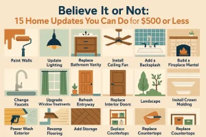 Infographic: Believe It or Not: 15 Home Updates You Can Do for $500 or Less