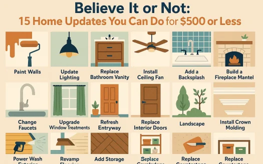 Infographic: Believe It or Not: 15 Home Updates You Can Do for $500 or Less