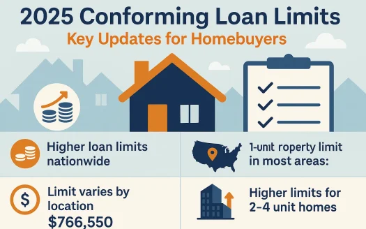 Infographic: 2025 Conforming Loan Limits: Key Updates for Homebuyers