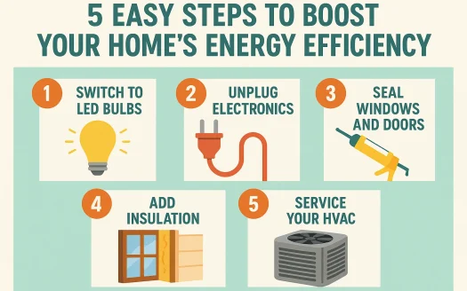 Infographic: 5 Easy Steps to Boost Your Home's Energy Efficiency
