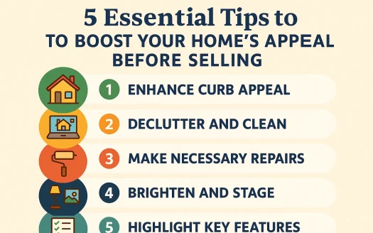 Infographic: 5 Essential Tips to Boost Your Home’s Appeal Before Selling