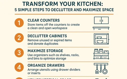 Infographic: Transform Your Kitchen: 5 Simple Steps to Declutter and Maximize Space