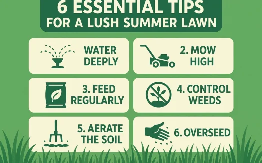 Infographic: 6 Essential Tips for a Lush Summer Lawn