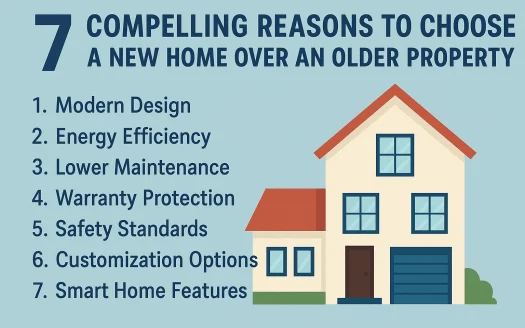 Infographic: 7 Compelling Reasons to Choose a New Home Over an Older Property