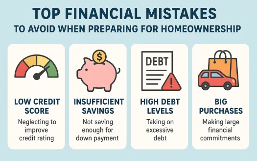 Infographic: Top Financial Mistakes to Avoid When Preparing for Homeownership