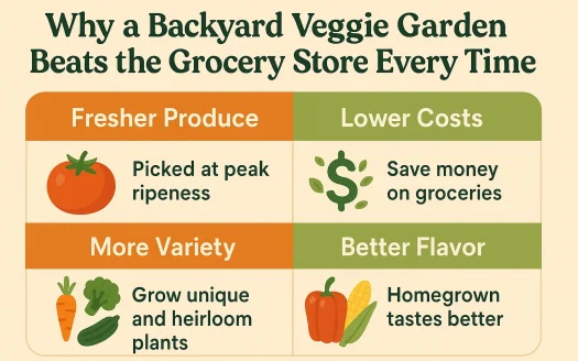 Infographic: Why a Backyard Veggie Garden Beats the Grocery Store Every Time