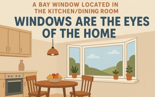 Infographic: A Bay Window Located in the Kitchen/Dining Room: Windows Are the Eyes of the Home