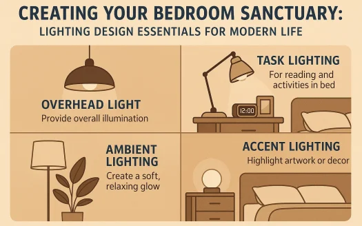 Infographic: Creating Your Bedroom Sanctuary: Lighting Design Essentials for Modern Life